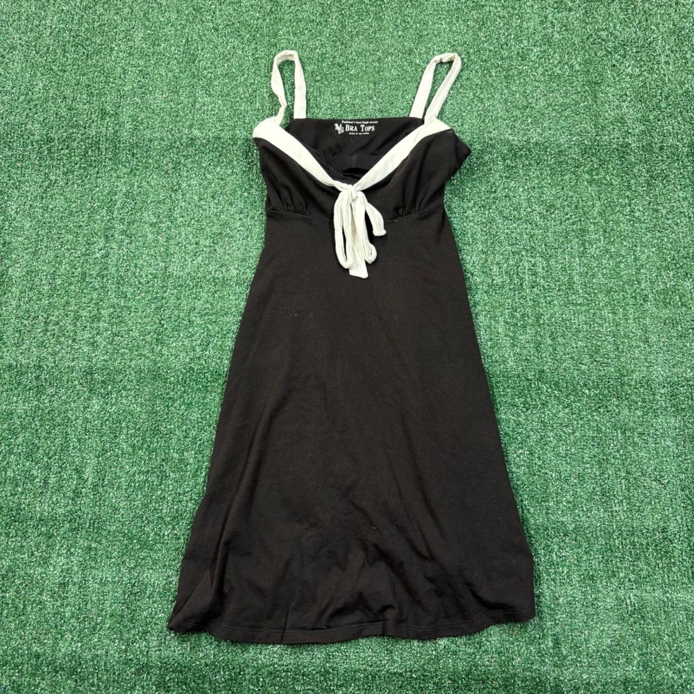 Y2K Victoria's Secret VS Bra Tops Mini Dress Black White
